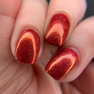 Image provided for Bee's Knees by a paid swatcher featuring the nail polish " Happy Hunting "