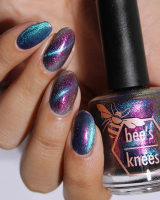 Image provided for Bee's Knees by a paid swatcher featuring the nail polish " Take Me with You "