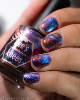Image provided for Bee's Knees by a paid swatcher featuring the nail polish " Take Me with You "