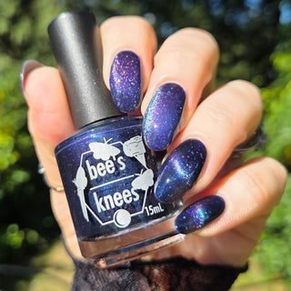 Image provided for Bee's Knees by a paid swatcher featuring the nail polish " The Body Remembers "