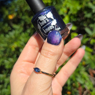 Image provided for Bee's Knees by a paid swatcher featuring the nail polish " The Body Remembers "