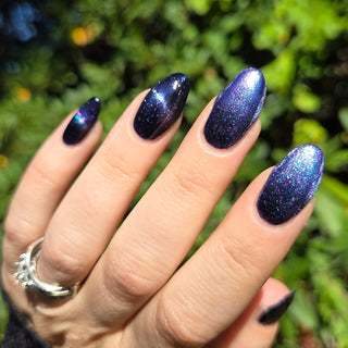Image provided for Bee's Knees by a paid swatcher featuring the nail polish " The Body Remembers "