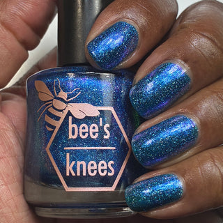 Image provided for Bee's Knees by a paid swatcher featuring the nail polish " Thalassophilia "