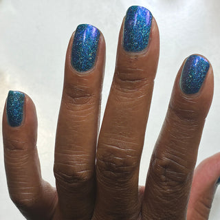 Image provided for Bee's Knees by a paid swatcher featuring the nail polish " Thalassophilia "