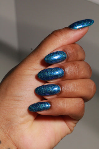 Image provided for Bee's Knees by a paid swatcher featuring the nail polish " Thalassophilia "