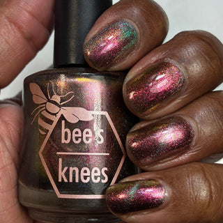 Image provided for Bee's Knees by a paid swatcher featuring the nail polish " That Goes Without Saying "