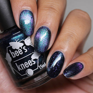 Image provided for Bee's Knees by a paid swatcher featuring the nail polish " The Body Remembers "