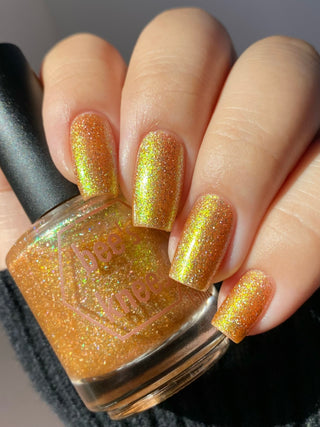 Image provided for Bee's Knees by a paid swatcher featuring the nail polish " The Golden Path "