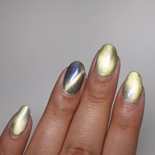Image provided for Bee's Knees by a paid swatcher featuring the nail polish " There is Nothing But Stone "
