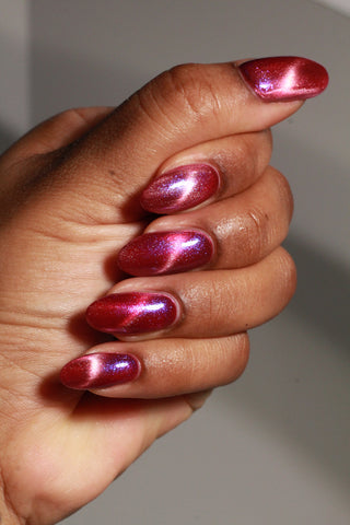 Image provided for Bee's Knees by a paid swatcher featuring the nail polish " The Sharper the Teeth "