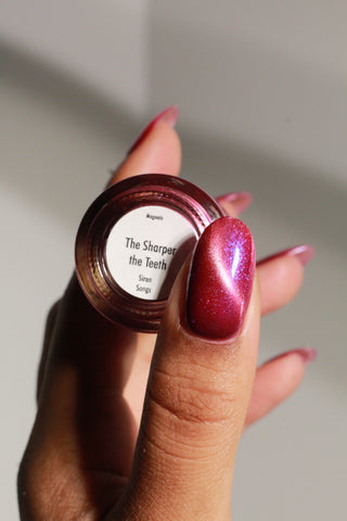 Image provided for Bee's Knees by a paid swatcher featuring the nail polish " The Sharper the Teeth "