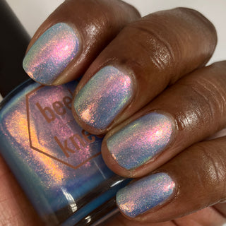 Image provided for Bee's Knees by a paid swatcher featuring the nail polish " They Would Know My Name One Day "