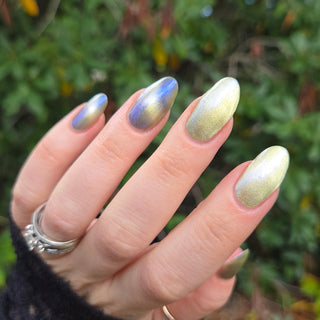 Image provided for Bee's Knees by a paid swatcher featuring the nail polish " There is Nothing But Stone "