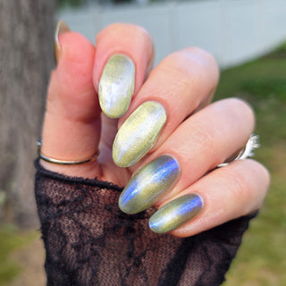 Image provided for Bee's Knees by a paid swatcher featuring the nail polish " There is Nothing But Stone "