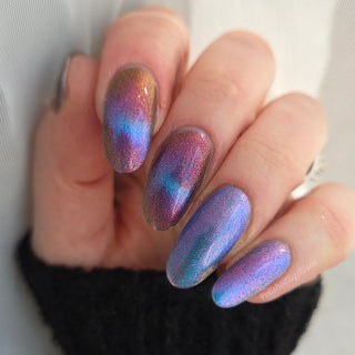 Image provided for Bee's Knees by a paid swatcher featuring the nail polish " Take Me with You "