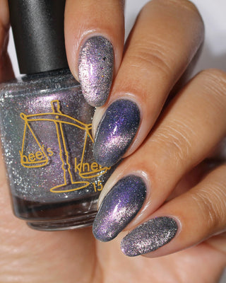 Image provided for Bee's Knees by a paid swatcher featuring the nail polish " True Power Lies in the Shadows "