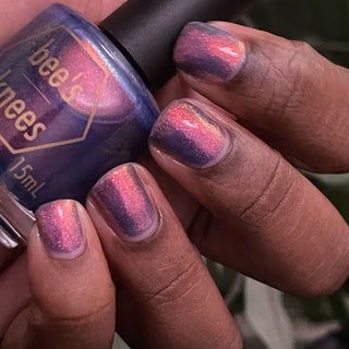 Image provided for Bee's Knees by a paid swatcher featuring the nail polish " Truth is Painful "