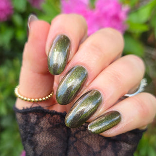 Image provided for Bee's Knees by a paid swatcher featuring the nail polish " Thank You for Choosing Me "