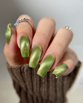 Image provided for Bee's Knees by a paid swatcher featuring the nail polish " This One is Declined "