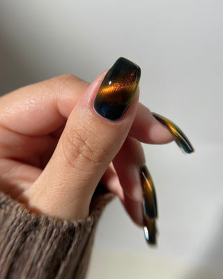 Image provided for Bee's Knees by a paid swatcher featuring the nail polish " Lease is Up "
