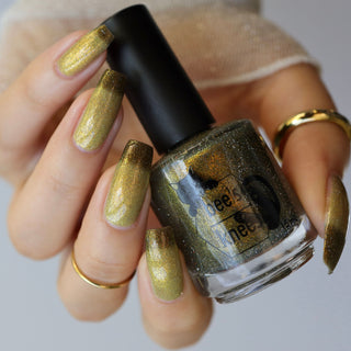 Image provided for Bee's Knees by a paid swatcher featuring the nail polish " Lord Percival the Second "