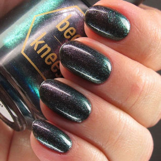 Image provided for Bee's Knees by a paid swatcher featuring the nail polish " Discord "