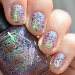 Image provided for Bee's Knees by a paid swatcher featuring the nail polish " She Was Enough "