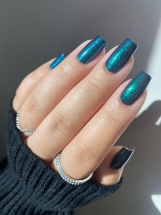 Image provided for Bee's Knees by a paid swatcher featuring the nail polish " Clarity "