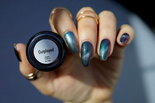 Image provided for Bee's Knees by a paid swatcher featuring the nail polish " Outplayed "