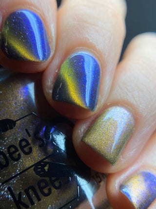 Image provided for Bee's Knees by a paid swatcher featuring the nail polish " Tether "