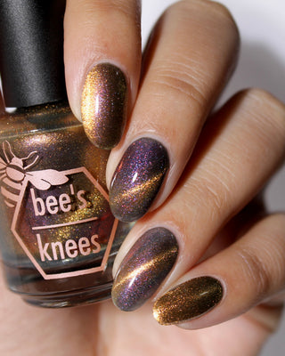 Image provided for Bee's Knees by a paid swatcher featuring the nail polish " We can Both be Human "