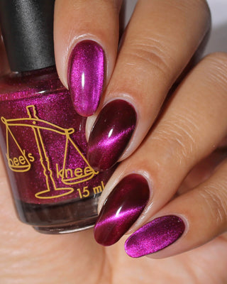 Image provided for Bee's Knees by a paid swatcher featuring the nail polish " What is Devotion Without Love? "