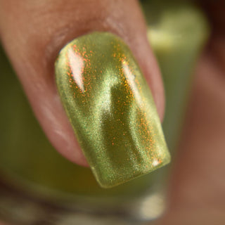 Image provided for Bee's Knees by a paid swatcher featuring the nail polish " This One is Declined "