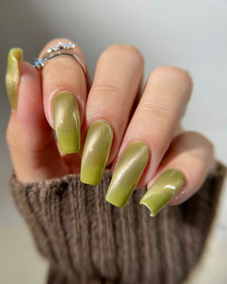 Image provided for Bee's Knees by a paid swatcher featuring the nail polish " Happy Tuesday "