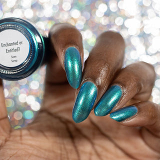 Image provided for Bee's Knees by a paid swatcher featuring the nail polish " Enchanted or Entitled? "