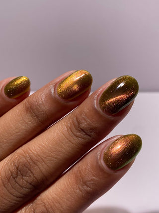 Image provided for Bee's Knees by a paid swatcher featuring the nail polish " I'm Nobody "