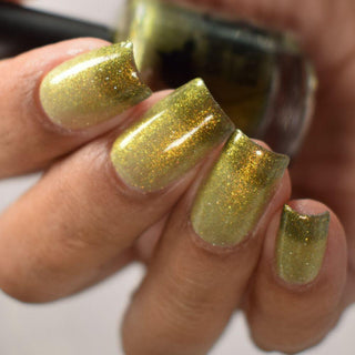 Image provided for Bee's Knees by a paid swatcher featuring the nail polish " Lord Percival the Second "