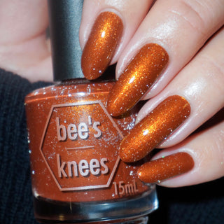 Image provided for Bee's Knees by a paid swatcher featuring the nail polish " You Remind Me That I'm Alive "