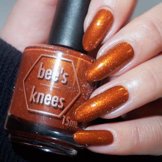 Image provided for Bee's Knees by a paid swatcher featuring the nail polish " You Remind Me That I'm Alive "