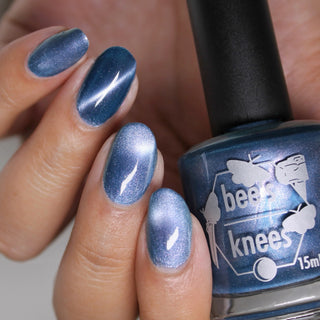Image provided for Bee's Knees by a paid swatcher featuring the nail polish " Your Dream is at an End "