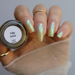 Image provided for Bee's Knees by a paid swatcher featuring the nail polish " Judgy Carlisle "