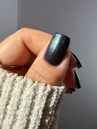 Image provided for Bee's Knees by a paid swatcher featuring the nail polish " An Insane F🦑cking Tentacle Sanctuary "