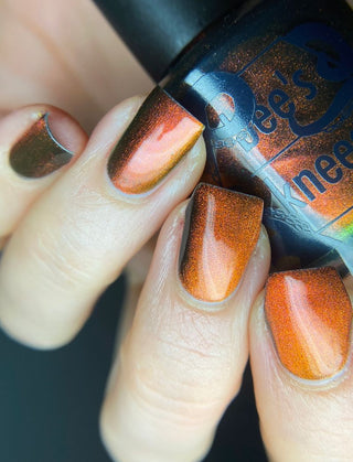 Image provided for Bee's Knees by a paid swatcher featuring the nail polish " Lease is Up "