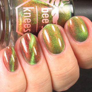 Image provided for Bee's Knees by a paid swatcher featuring the nail polish " Please Always Helps "