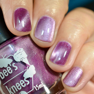 Image provided for Bee's Knees by a paid swatcher featuring the nail polish " Permit Me "