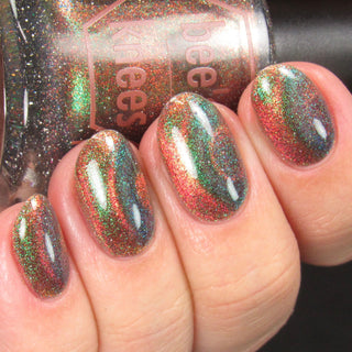 Image provided for Bee's Knees by a paid swatcher featuring the nail polish " Choose Life "