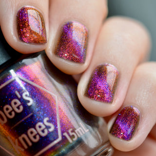 Image provided for Bee's Knees by a paid swatcher featuring the nail polish " Arcana "