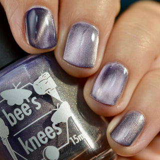 Image provided for Bee's Knees by a paid swatcher featuring the nail polish " Bartholomew "
