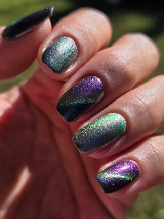 Image provided for Bee's Knees by a paid swatcher featuring the nail polish " Don't Throw Your Life Away for Me "