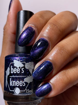 Image provided for Bee's Knees by a paid swatcher featuring the nail polish " The Body Remembers "